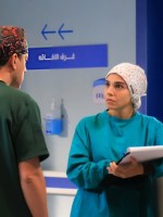 سلمى أبو ضيف ودياب فى بنج كلي - الصورة من الشركة المنتجة للمسلسل 