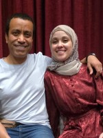 سامح حسين وزوجته الصورة من صفحتها على فيسبوك 