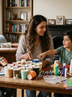 صورة 10 أفكار رائعة للاستفادة من أكواب الكرتون في المنزل مع أطفالك