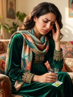 صورة لحامل تشعر بالإجهاد