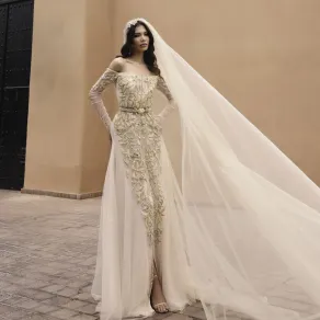 فستان زفاف من سلمى بنعمر- الصورة من العلاقات العامة للدار