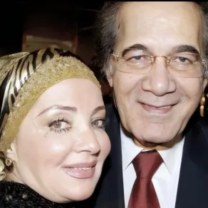 محمود ياسين وزوجته شهيرة- مصدر الصورة: رانيا محمود ياسين