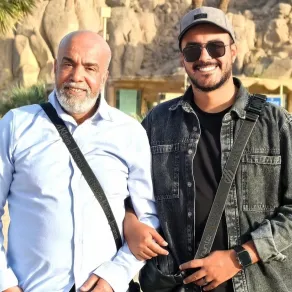 الفنان الراحل سليمان عيد ونجله عبد الرحمن - الصورة من حساب عبد الرحمن على إنستغرام