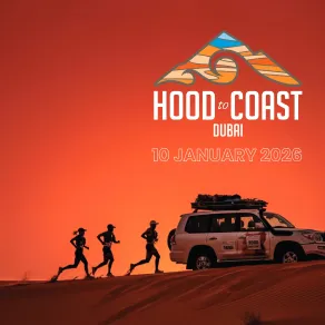 دبي تستضيف سباق التتابع العالمي الشهير "هود تو كوست". الصورة من مكتب دبي الإعلامي