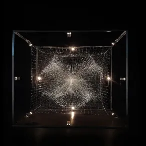 أحد الأعمال المشاركة في احتفال نور الرياض (الصورة من واس) نور الرياض