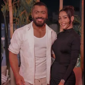 تامر حسني مع طليقته بسمة بوسيل - الصورة من حسابه على إنستغرام تامر حسني مع طليقته بسمة بوسيل - الصورة من حسابه على إنستغرام