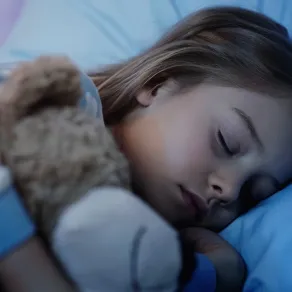 صورة لطفلة نائمة