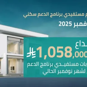 إيداع أكثر من مليار ريال في حسابات مستفيدي الدعم السكني السعودي لشهر نوفمبر2025