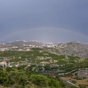 أمطار في محافظة بني حسن بمنطقة الباحة