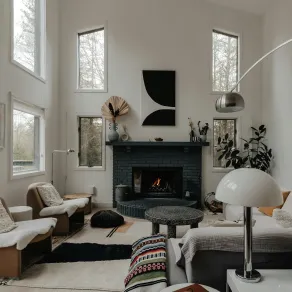 المنزل مع تجهيزات شتوية