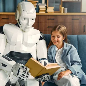 صورة الصداقة مع الروبوت