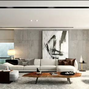 غرفة معيشة مودرن فخمة 