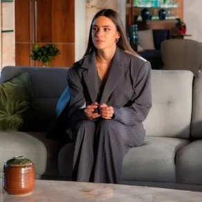 أندريا طايع من أحد مشاهد مسلسل "مش مهم الاسم" - الصورة من صفحتها على إنستغرام