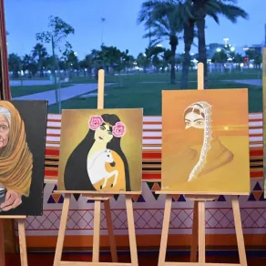 لوحات الفن التشكيلي في فعالية هذه جازان 2026 - الصورة من "واس" مهرجان