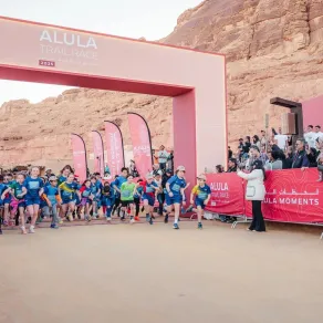 مشاركة الأطفال في نسخة 2025 من سباق درب العلا. الصورة من وكالة الأنباء السعودية "واس"