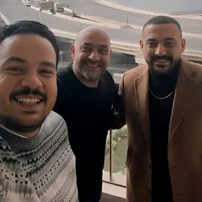 مصطفى غريب ودياب والمخرج إسلام خيري- الصورة من حساب المخرج إسلام خيري بإنستغرام