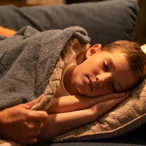 صورة لطفل نائم