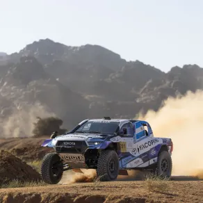 جانب من سباق رالي باها حائل تويوتا الدولي. الصورة من الحساب الرسمي للرالي على منصة x جانب من سباق رالي باها حائل تويوتا الدولي. الصورة من الحساب الرسمي للرالي على منصة x