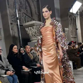 فستان من تصميم جورج شقرا- تصوير خاص سيدتي 