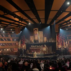 خلال الإعلان عن جائزة الرياضية المفضلة في حفل Joy Awards 2026 - الصورة من المكتب الإعلامي لهيئة الترفيه