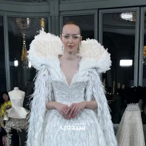 تصميم من سعيد قبيسي في أسبوع الموضة في باريس 2026- تصوير خاص سيدتي تصميم من سعيد قبيسي - تصوير خاص سيدتي