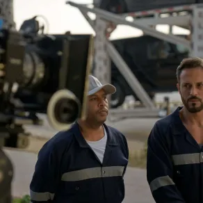 يوسف الشريف ومحمد جمعة من كواليس مسلسل فن الحرب- الصورة من المركز الإعلامي للشركة المنتجة