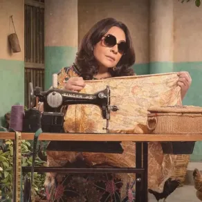 هدى حسين على الملصق الدعائي لمسلسل الغميضة- الصورة من حساب منصة شاهد على إنستغرام