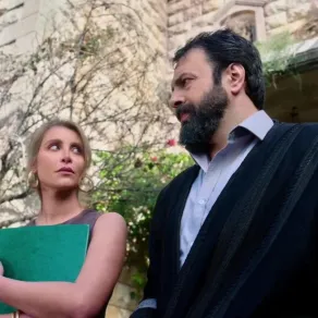 نور علي وتيم حسن في أحد مشاهد مسلسل مولانا- الصورة من حسابها على إنستغرام