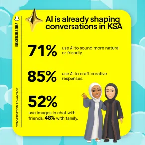 سناب شات و MCN  تسلطان الضوء على " مزايا المحادثات " في السعودية