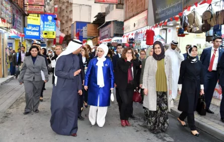 حرم الرئيس التركي تتفقد عدة مشاريع في البحرين