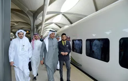 انطلاق أول رحلة تجريبية كاملة لقطار الحرمين من المدينة المنورة إلى مكة المكرمة