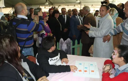 وزيرة الثقافة المصرية تزور مخيم الطفل في معرض القاهرة الدولي للكتاب