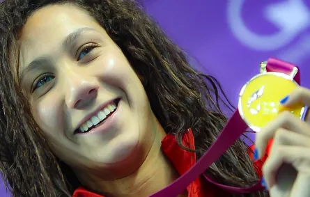 المصرية فريدة عثمان بطلة من ذهب