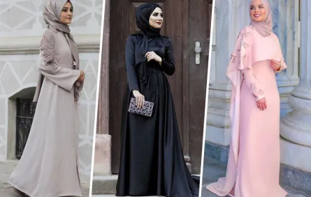 فساتين سهرة للمحجبات من موضة 2018
