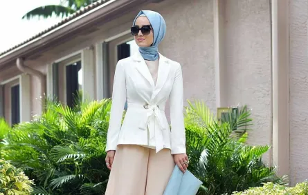 تنسيق البدلات الرسمية مع الحجاب من وحي الفاشينيستا