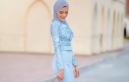 أجمل موديلات جمبسوت سواريه للسهرات للمحجبات