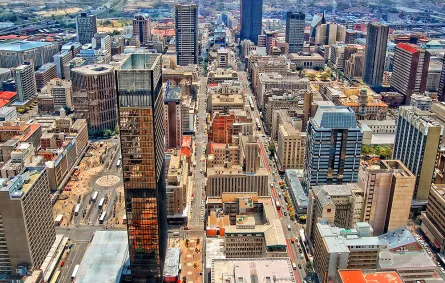 إطلالة على مدينة جوهانسبرغ