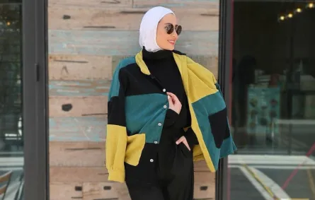 شهد ناصر بسترة صوفية واسعة -الصورة من حسابها على الانستغرام