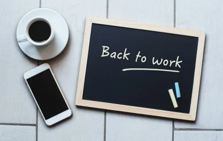  نصائح للعودة إلى روتين العمل 