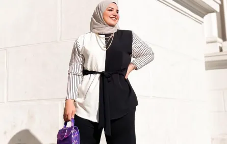 ملابس تناسب القصيرات البدينات المحجبات
