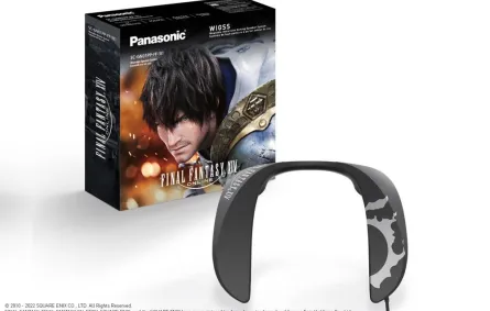 صورة سماعة الرقبة الجديدة من باناسونيك ولعبة فاينال فانتازي