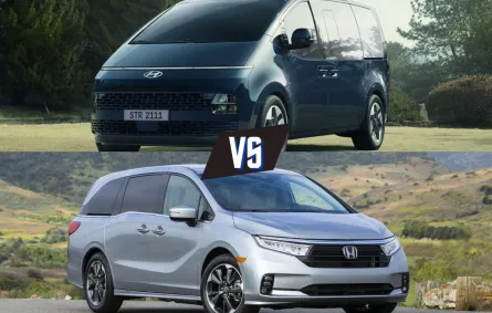 مقارنة بين سيارة هيونداي ستاريا 2022 وهوندا أوديسي 2022