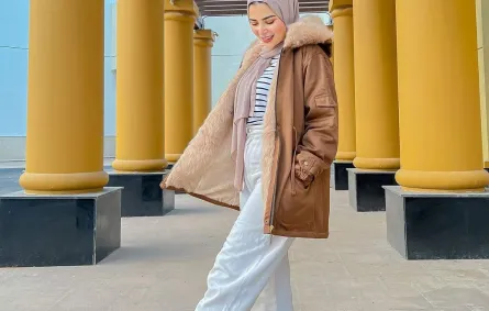 تنسيق الجينز الأبيض بأسلوب جهاد البنا
