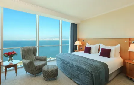 ديكورات بسيطة في غرف فندق جراند ازمير اوزديليك