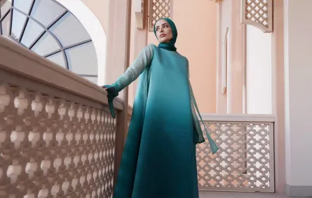 فساتين محجبات ناعمة من سمر شاكر- الصورة من صفحتها الرئيسية على انستغرام