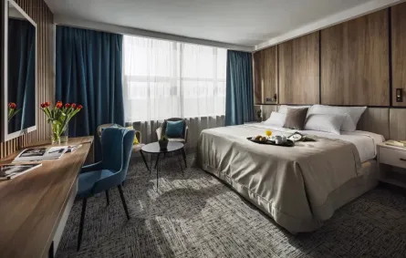 لقطة لإحدى الغرف في غراند هوتيك زغرب