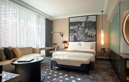 لقطة لإحدى الغرف في سترايبس كوالالمبور 