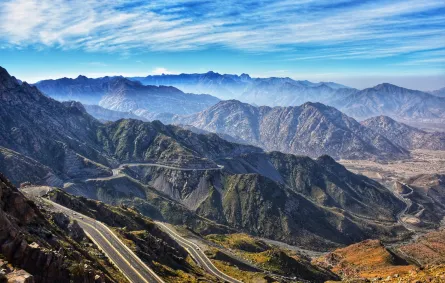 منظر طبيعي لجبل الشفا في الطائف 