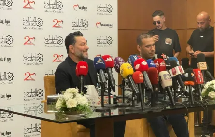 زياد برجي في المؤتمر الصحفي لمهرجان موازين- الصورة خاصة بسيدتي