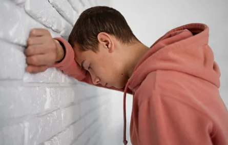 صورة لمراهق حزين ومكتئب